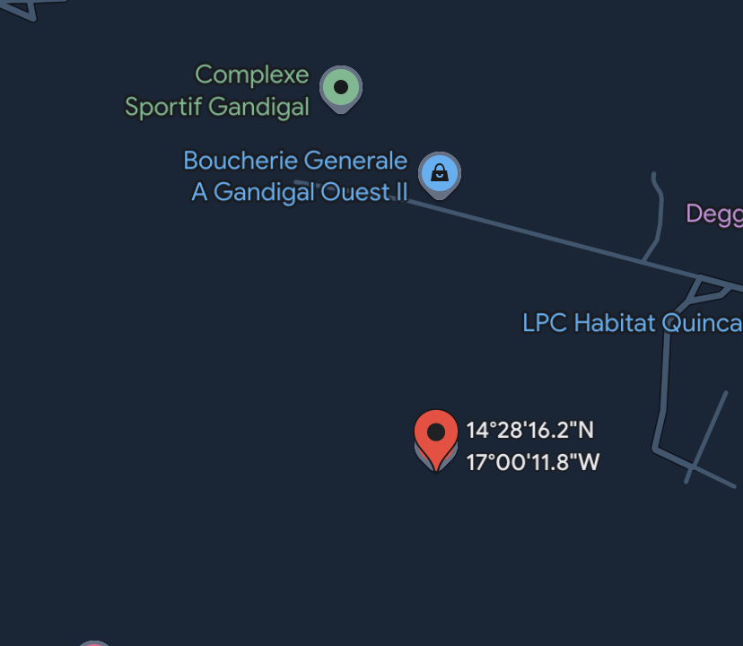 Lot de 500m2 à Saly K Y 01