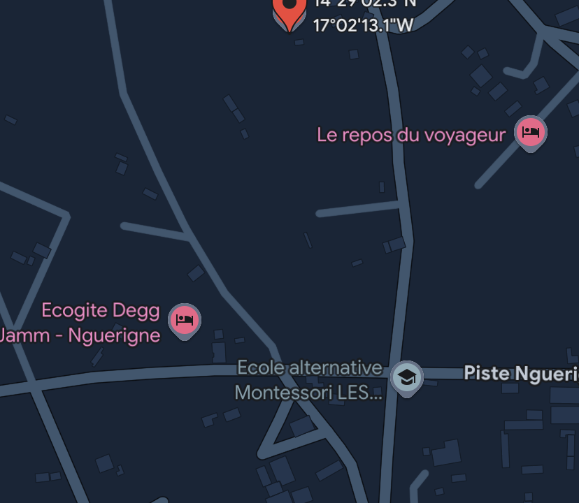 Terrain de 250m2 à Nguérigne peulh 01